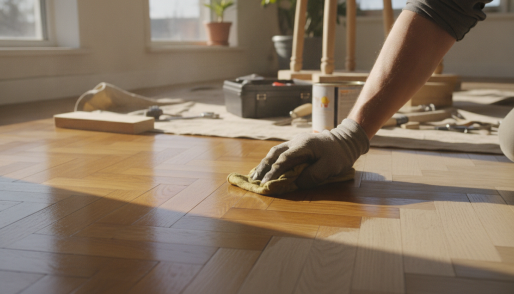 découvrez comment choisir la meilleure finition pour votre parquet : vitrification, huilage ou cirage, et leurs avantages pour protéger et sublimer votre sol en bois.